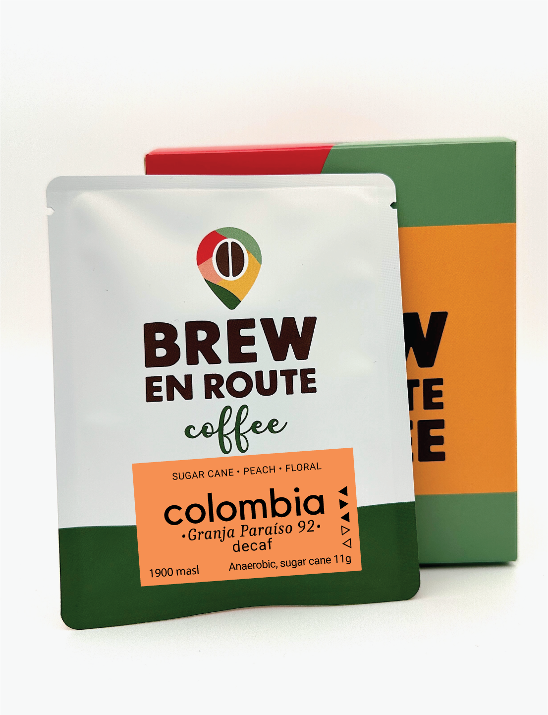 Decaf Colombia Sugar Cane Granja Paraíso 92  | Travel Drip Coffee Single Serve (12 pack)