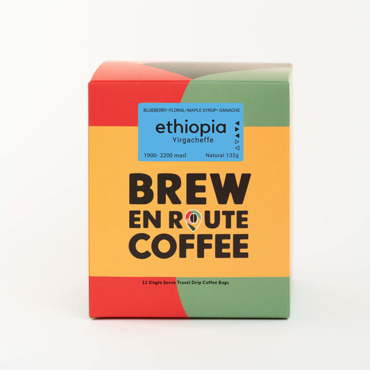 Ethiopia Yirgacheffe G1| Travel Drip Coffee Single Serve (12 pack)