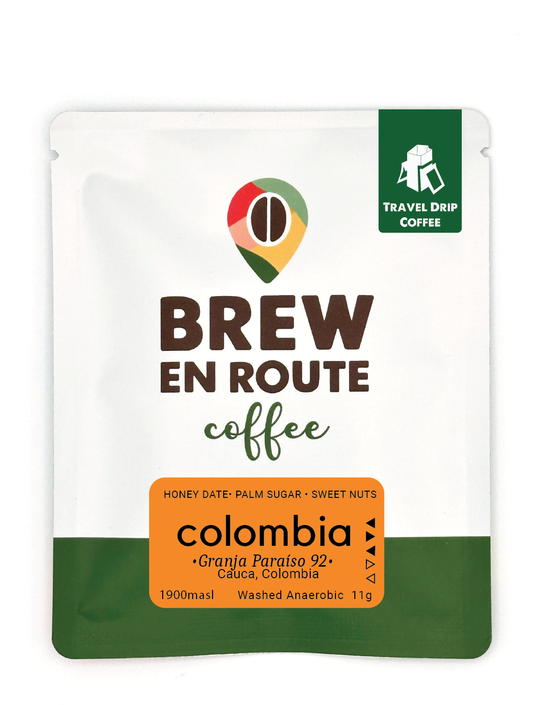 Colombia Washed Caturra Granja Paraíso 92 | Travel Drip Coffee Single Serve (12 pack)