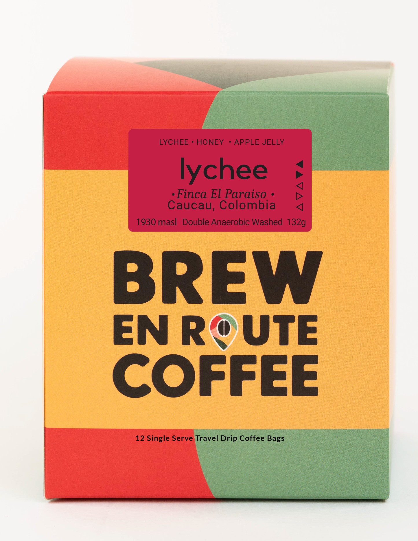 Lychee Finca El Paraiso Colombia | Diego Samuel Bermudez Tapia | Travel Drip Coffee Single Serve (12 pack)